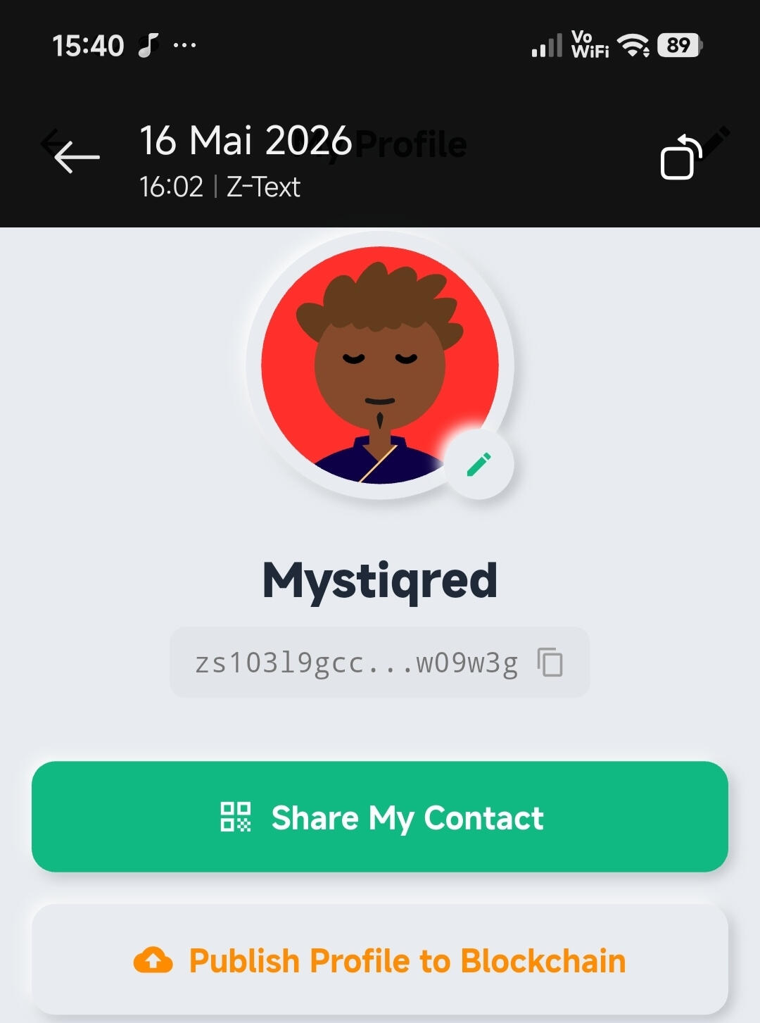 Create and share contacts without exposing personal information.